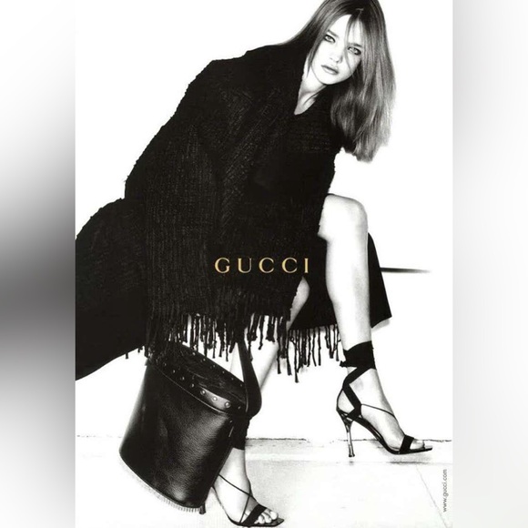 Gucci ribbon runway Tom Ford collection grosgrain heels sandals sz. 36 - Picture 1 of 16
